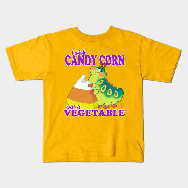Candy Corn is a Vegetable Kids T-Shirt by toonbaboon